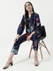 Floral Digital Printed Loungewear Shirt With Pant Set