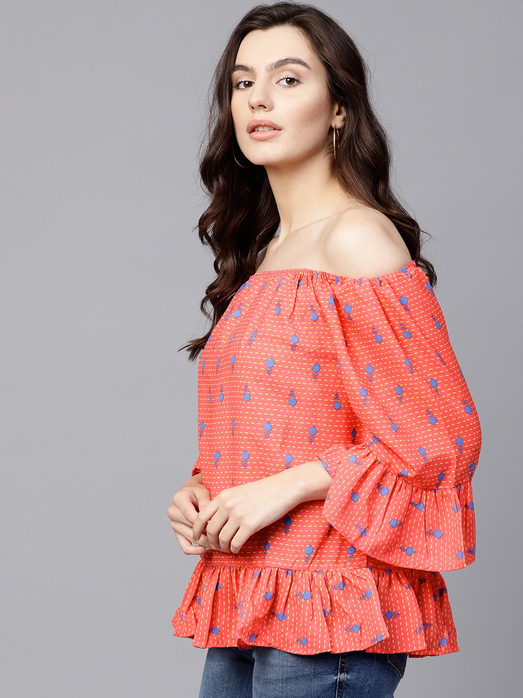 Quirky Off Shoulder Top