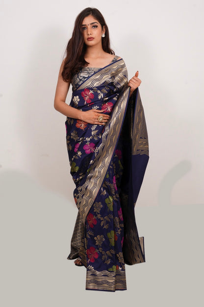 banarasi designer silk saree nieshfashion