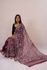 Lucknow Red Wine Chickenkari Saree